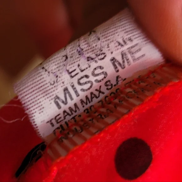 Miss Me Red and Black Polka Dot Camisole - Picture 4 of 4